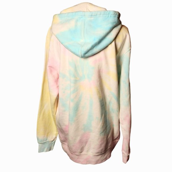 TIK-TOK Independent Trading Co. Pastel Tie-Dyed Midweight Hooded Sweatshirt XL - Picture 2 of 9